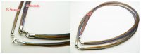 18"- 75 Strands Multi Color Cable w/ 925 Sliver Claps